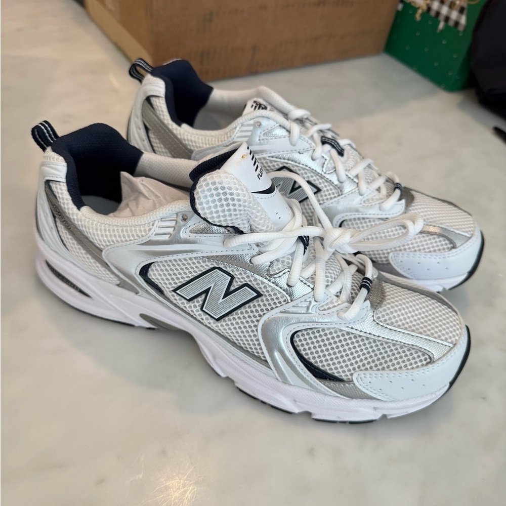 New Balance Gray Shoe Box